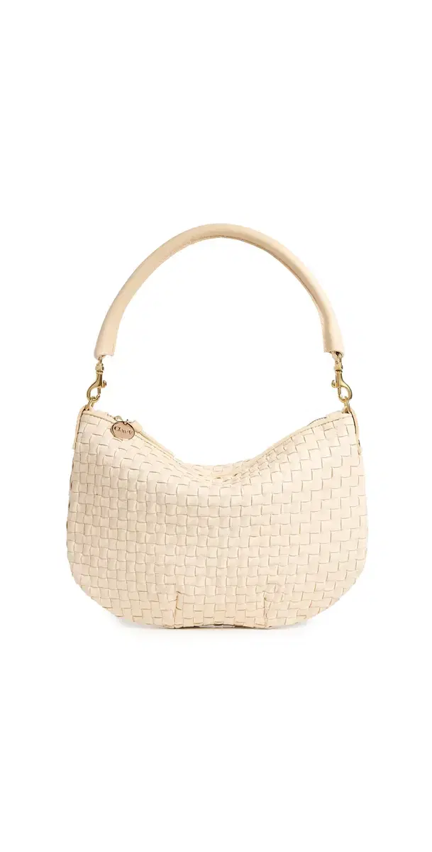 Clare V. Petit Moyen Messenger Creme Woven One Size