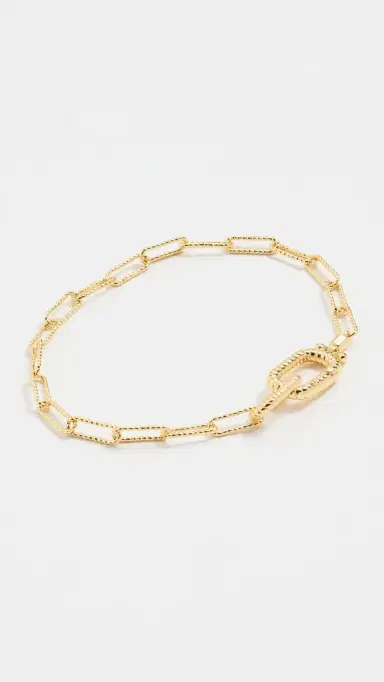 Gorjana Crew Link Bracelet Gold Plated One Size | Thumbnail 2