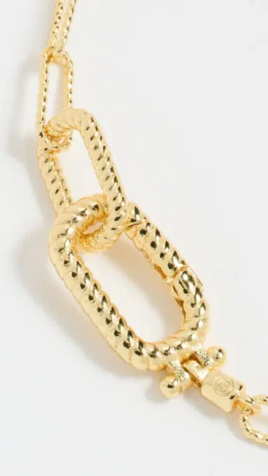 Gorjana Crew Link Bracelet Gold Plated One Size | Thumbnail 4