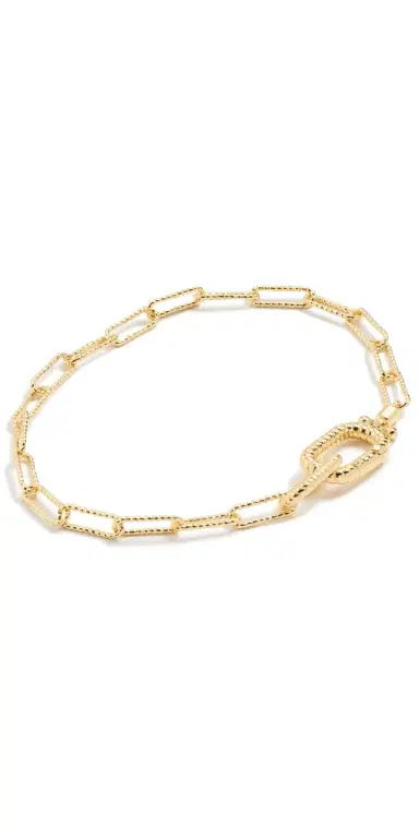 Gorjana Crew Link Bracelet Gold Plated One Size | Thumbnail 1