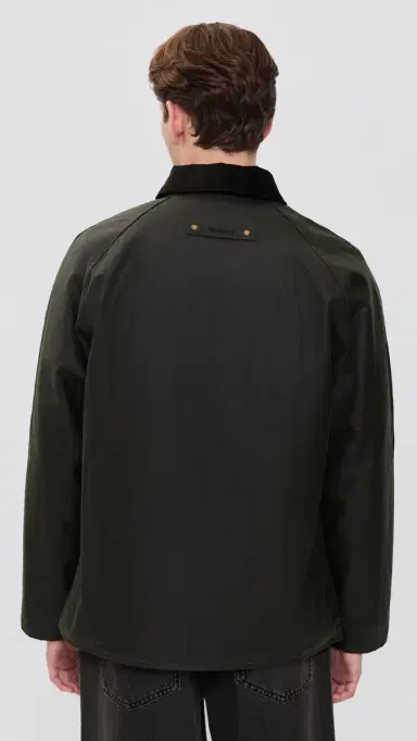 Barbour Short Lorden Wax Mac Jacket Olive | Thumbnail 3 Barbour Short Lorden Wax Mac Jacket Olive | Thumbnail 3