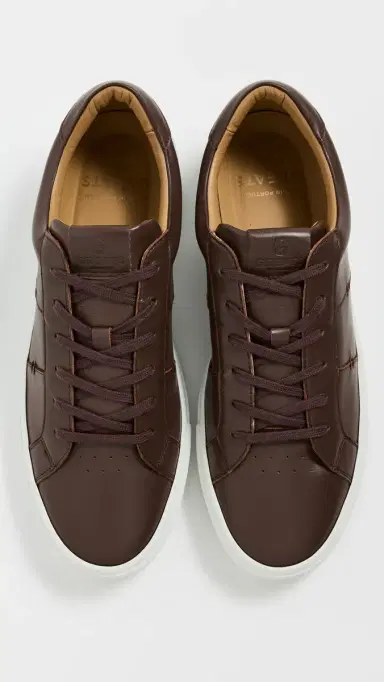 GREATS Royale 2.0 Leather Sneakers Dark Brown 8 | Thumbnail 4 GREATS Royale 2.0 Leather Sneakers Dark Brown 8 | Thumbnail 4