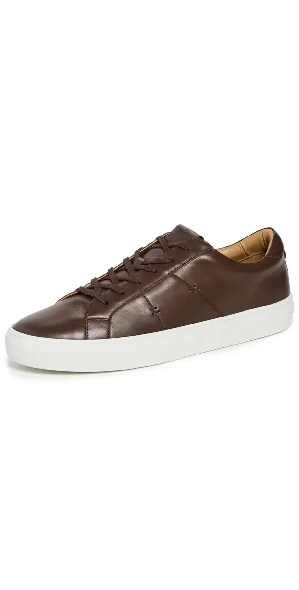 GREATS Royale 2.0 Leather Sneakers Dark Brown