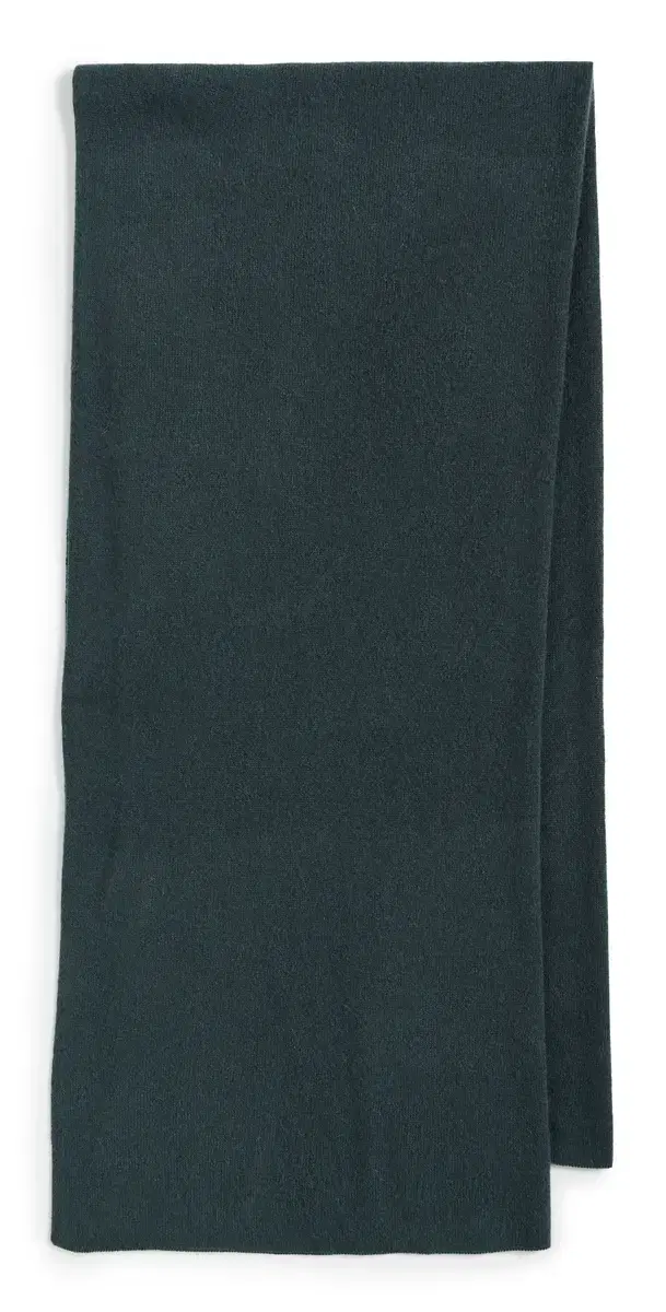 White & Warren Cashmere Travel Wrap Juniper Green One Size