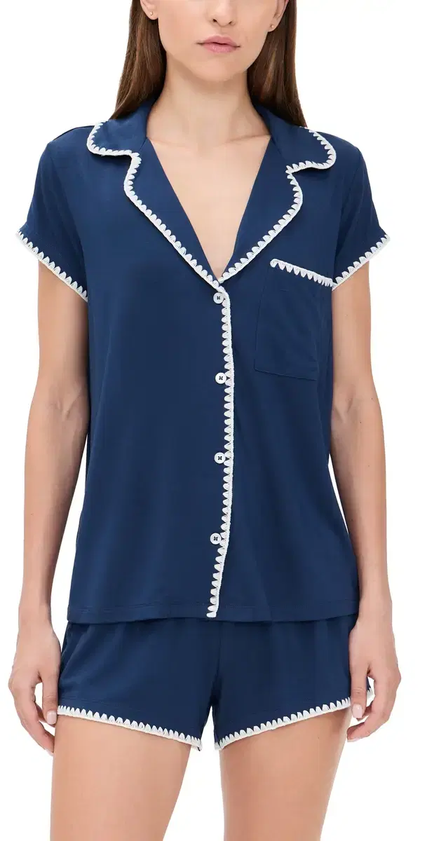 The Frida Whip titch hort Pajama et Navy/