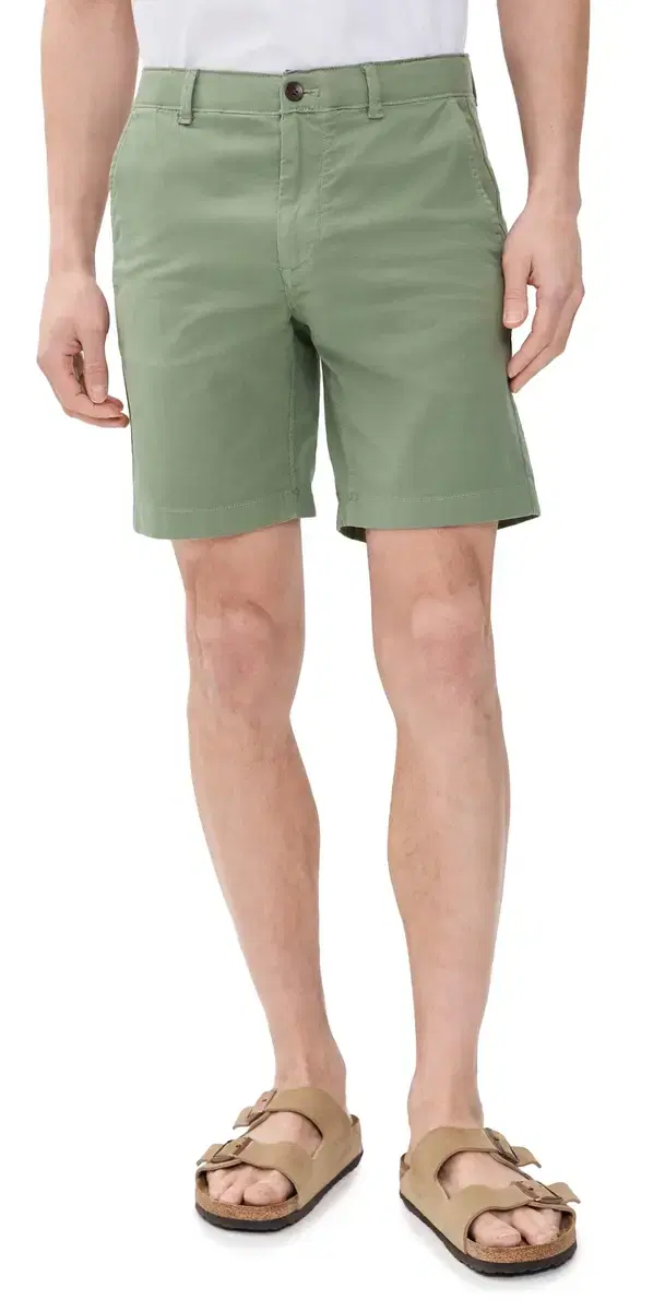 Faherty Essential Chino 8 Shorts Trail Olive