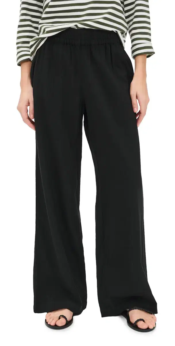 Marine Layer Allison Tencel Trousers Black