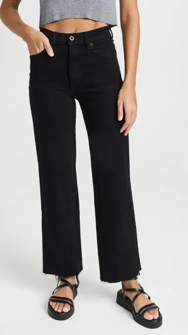 Askk NY Slim Crop Jeans Black Resin 24 | Thumbnail 2