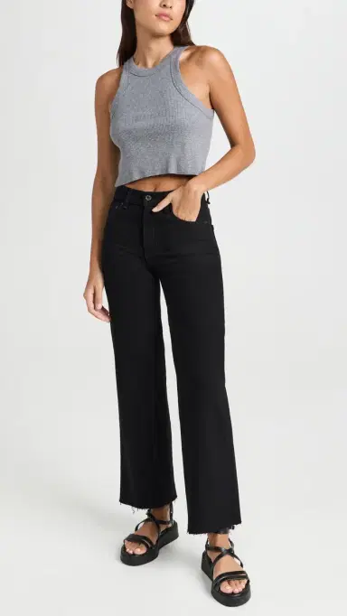 Askk NY Slim Crop Jeans Black Resin 24 | Thumbnail 5