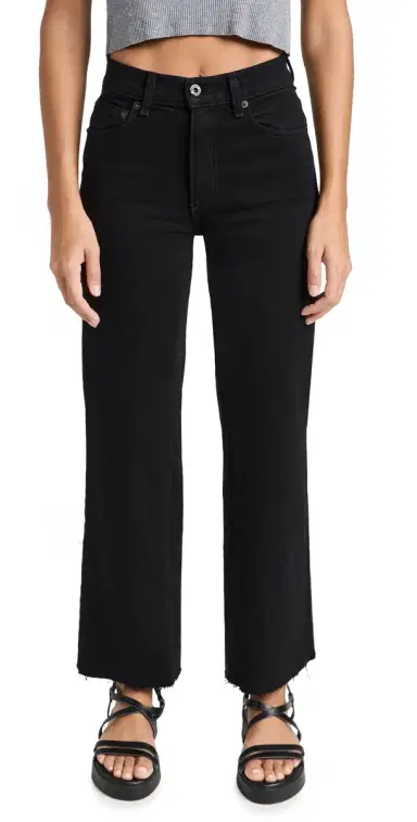 Askk NY Slim Crop Jeans Black Resin 24 | Thumbnail 1