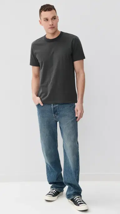 Citizens of Humanity Everyday Cotton Tee Volcanic L | Thumbnail 5