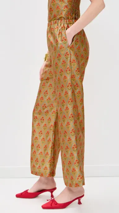 La Maregold Nicole Pants attice Floral Khaki | Thumbnail 5 La Maregold Nicole Pants attice Floral Khaki | Thumbnail 5