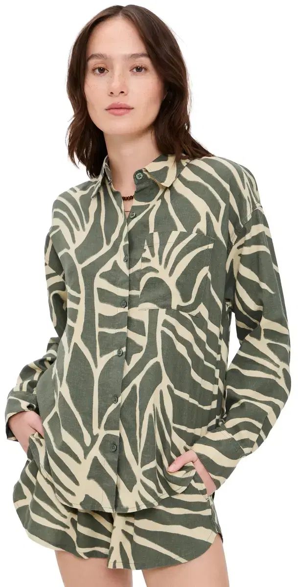 Alfie Tova Button Down Tea eaf