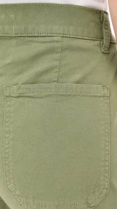 Frank & Eileen Twill Barrel Trousers Olive | Thumbnail 6