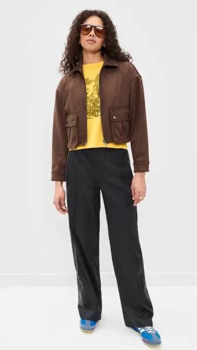 adidas Originals Pearl Firebird Loose Track Pants Black | Thumbnail 5 adidas Originals Pearl Firebird Loose Track Pants Black | Thumbnail 5