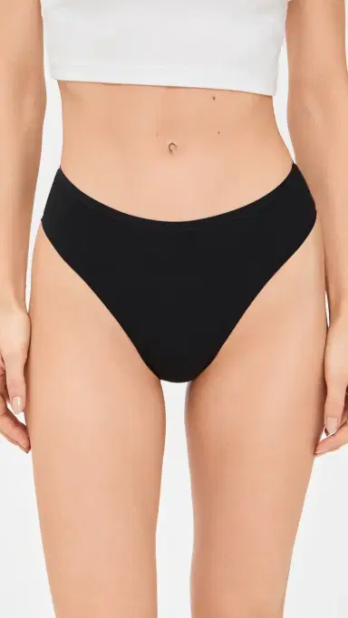 Natori Bliss Bare Cotton Thong 3 Pack Black/Black/Café | Thumbnail 3 Natori Bliss Bare Cotton Thong 3 Pack Black/Black/Café | Thumbnail 3