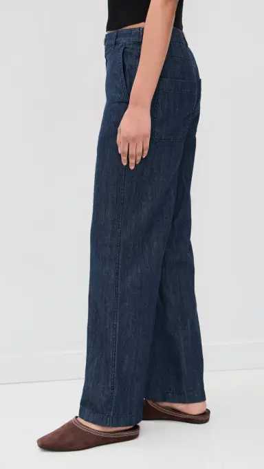 Madewell The Zoe Relaxed Straight Denim Pants Light Rinse 0 | Thumbnail 4 Madewell The Zoe Relaxed Straight Denim Pants Light Rinse 0 | Thumbnail 4