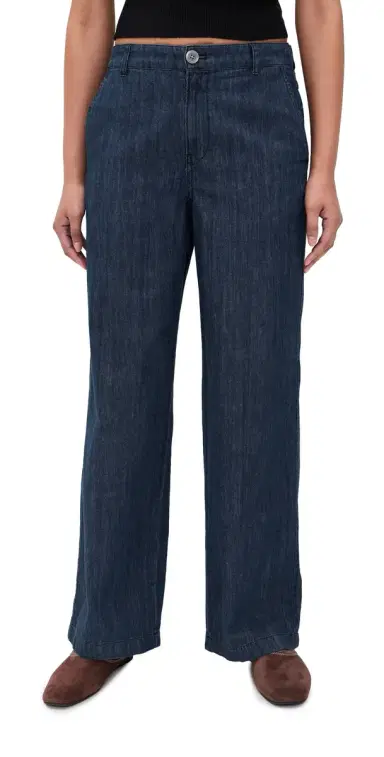 Madewell The Zoe Relaxed Straight Denim Pants Light Rinse 0 | Thumbnail 1 Madewell The Zoe Relaxed Straight Denim Pants Light Rinse 0 | Thumbnail 1