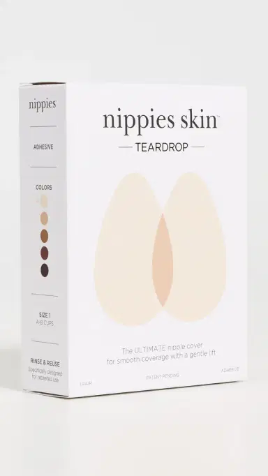 Bristols 6 Nippies Teardrop Skin Covers Creme One Size | Thumbnail 2
