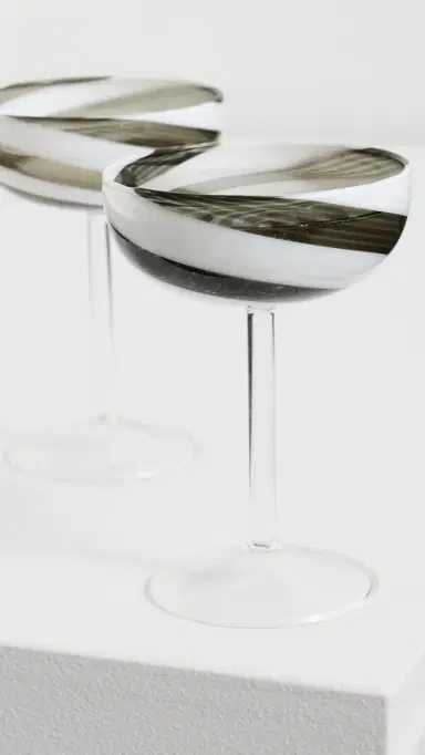 FAZEEK Swirl Coupe Glasses Set of 2 | Thumbnail 3