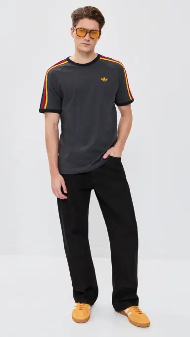 adidas 3s Nations Tee Utility Black/Collegiate Gold | Thumbnail 5 adidas 3s Nations Tee Utility Black/Collegiate Gold | Thumbnail 5