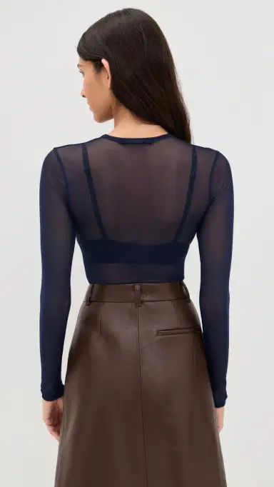 LE BOP Hannah Thong Bodysuit Navy S | Thumbnail 3