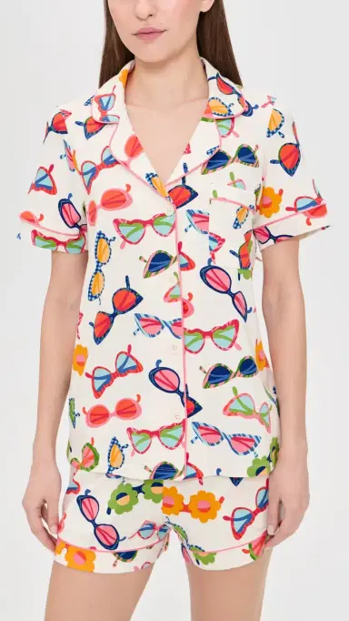 BedHead PJs Short Sleeve Shorty Pajama Set Made In The Shade M | Thumbnail 2