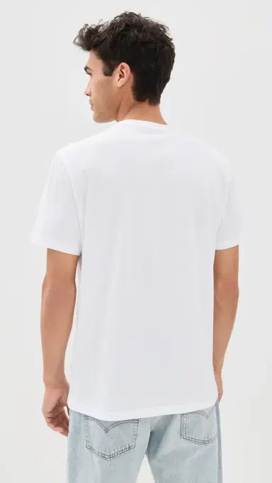 PAIGE Sorden Crew Neck Tee White | Thumbnail 3
