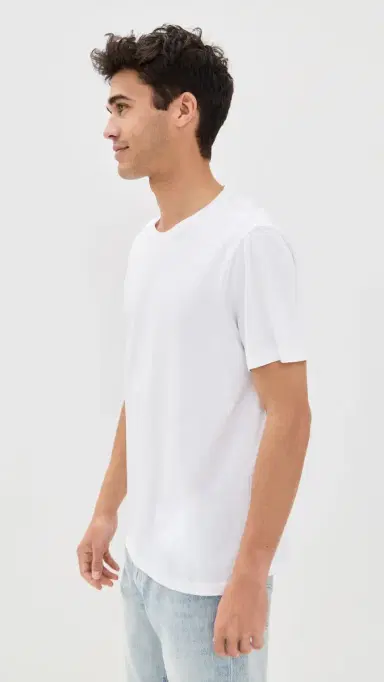 PAIGE Sorden Crew Neck Tee White | Thumbnail 4