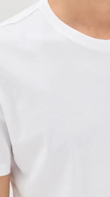 PAIGE Sorden Crew Neck Tee White | Thumbnail 6