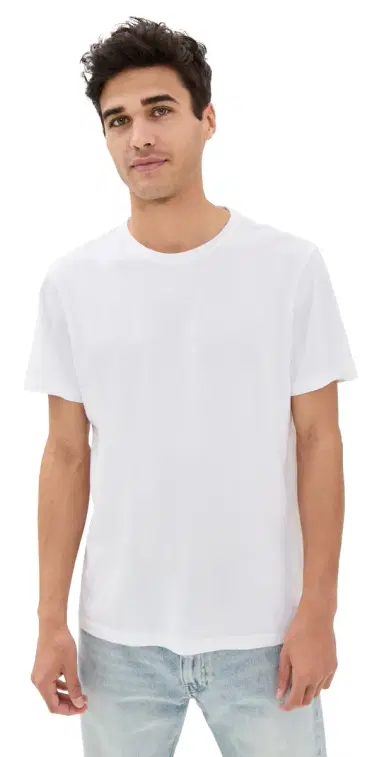 PAIGE Sorden Crew Neck Tee White | Thumbnail 1