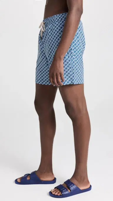 Fair Harbor The Bayberry Swim Trunks 7 Navy Geo | Thumbnail 4 Fair Harbor The Bayberry Swim Trunks 7 Navy Geo | Thumbnail 4