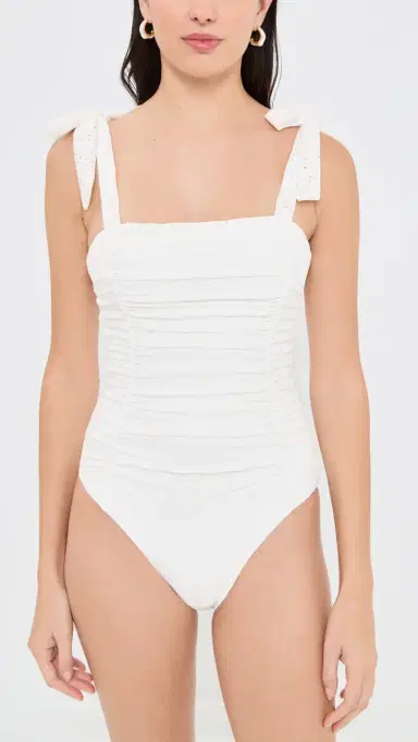 MINKPINK Pippa Broderie One Piece White | Thumbnail 2