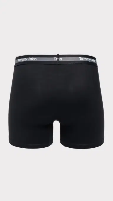 Tommy John Comfort icro 4 Boxer Briefs 3 Pack Black | Thumbnail 4