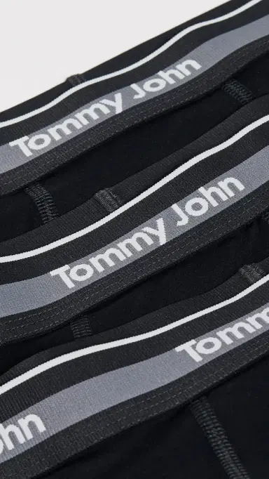 Tommy John Comfort icro 4 Boxer Briefs 3 Pack Black | Thumbnail 5