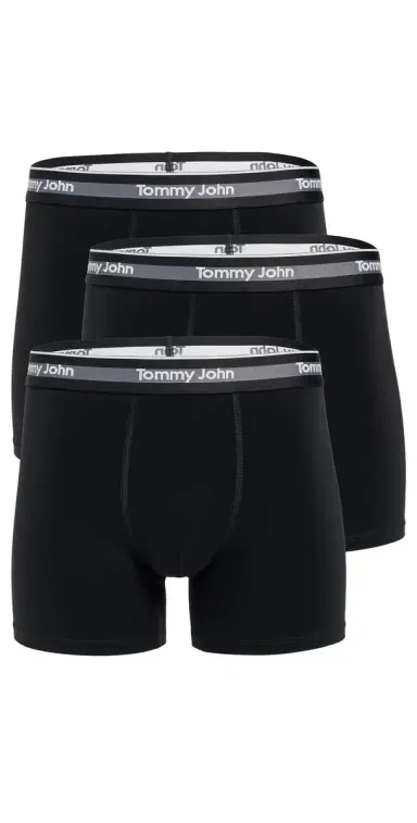 Tommy John Comfort icro 4 Boxer Briefs 3 Pack Black | Thumbnail 1