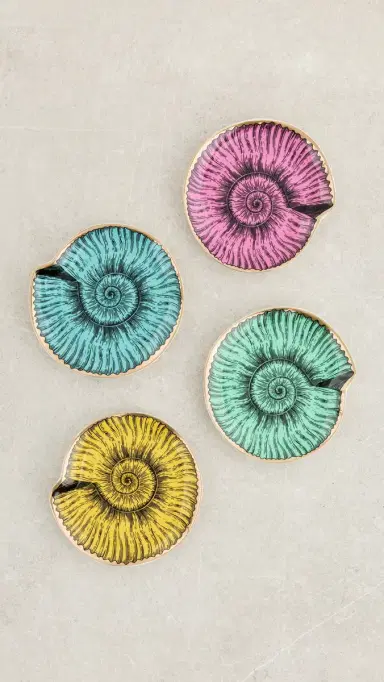 Jonathan Adler Sirena Coasters Purple One Size | Thumbnail 2