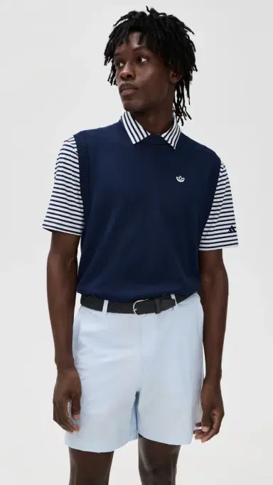 Adidas Golf Original Cashmere Sweater Vest Night Indigo | Thumbnail 2
