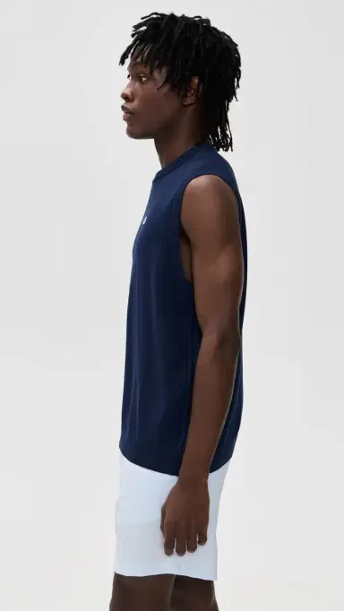 Adidas Golf Original Cashmere Sweater Vest Night Indigo | Thumbnail 4