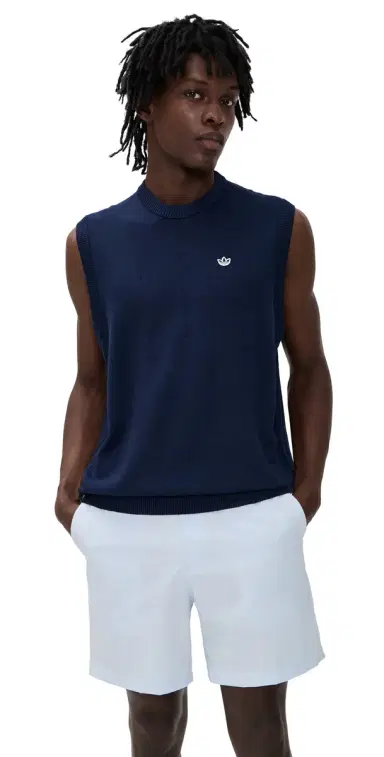 Adidas Golf Original Cashmere Sweater Vest Night Indigo | Thumbnail 1
