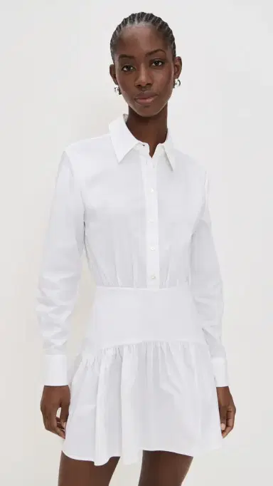 STAUD Rocco Mini Dress White | Thumbnail 2 STAUD Rocco Mini Dress White | Thumbnail 2