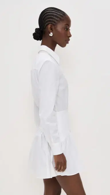 STAUD Rocco Mini Dress White | Thumbnail 4 STAUD Rocco Mini Dress White | Thumbnail 4