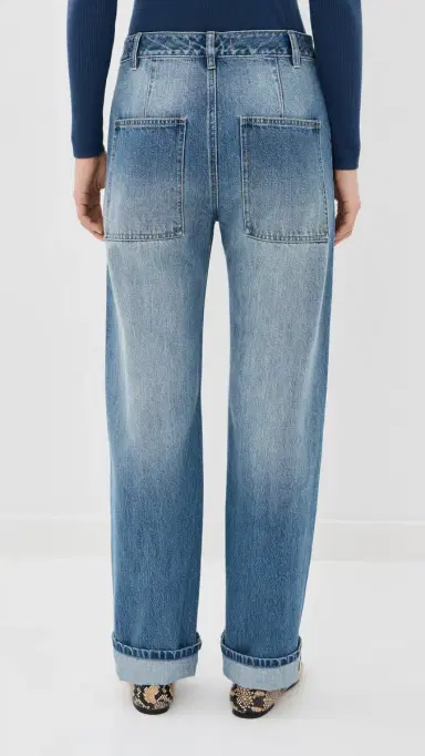 Tibi Selvedge Denim 5 Pocket Alec Jeans Classic Blue 29 | Thumbnail 3