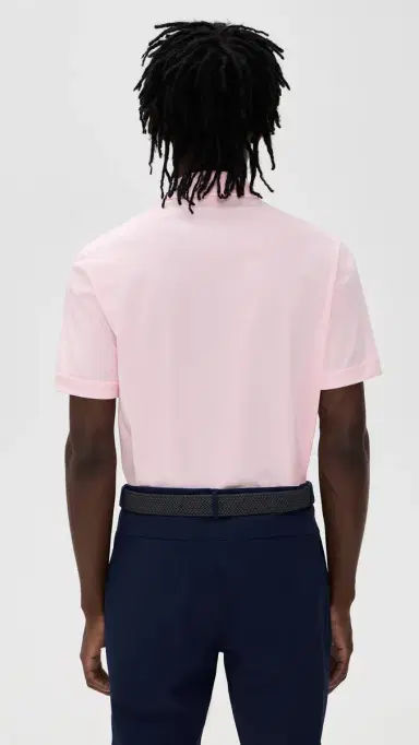 Adidas Golf Originals Pocket Polo Clear Pink/Chalk White L | Thumbnail 3