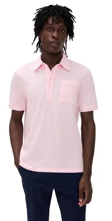 Adidas Golf Originals Pocket Polo Clear Pink/Chalk White L | Thumbnail 1