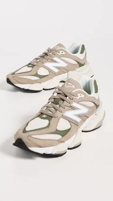 New Balance 9060 Sneakers Brown/Green 9 | Thumbnail 4