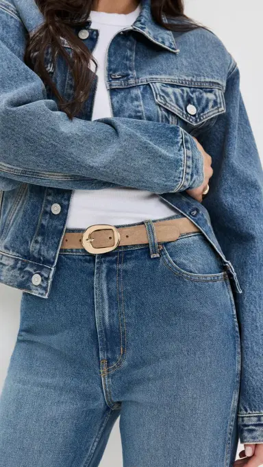 B-Low The Belt Greyson Mini Suede Belt able Gold | Thumbnail 3
