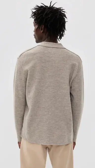NN07 Jonas Full Button Sweater Khaki Beige M | Thumbnail 3 NN07 Jonas Full Button Sweater Khaki Beige M | Thumbnail 3