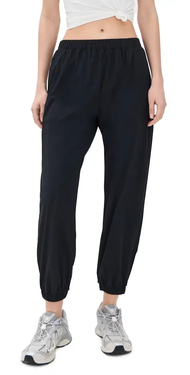 egan Woven Nylon Joggers Black