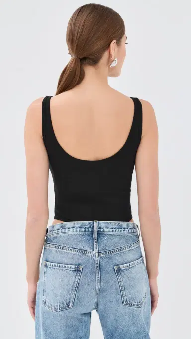 Versace Bio Cotton Rib Thong Bodysuit | Thumbnail 4